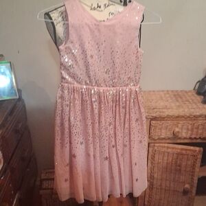 H&M Pink Glittery Star Dress